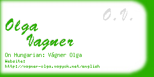 olga vagner business card